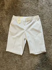 Womens Greg Norman Golf Shorts, NWT, White, 4