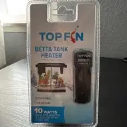 NEW TOPFIN Slim Betta Tank Heater Aquariums Up to 5 Gallons 10 WATTS