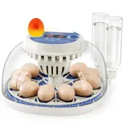 Egg Incubator, Temperature and Humidity Display, Automatic Egg Turning, Egg C...