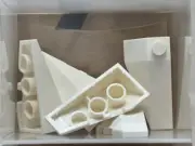 LEGO Parts - White Wedge 4 x 2 Triple Right - No 43711 - QTY 5