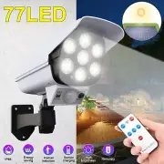 Fake Security Camera Solar Motion Sensor Light Outdoor Garden Solar Flood Light