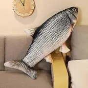 1pc 40/60cm 3D Simulation Gold Fish Plush Toys Stuffed Soft Animal Carp Plush Pillow Creative Sofa Pillow Cushion Gift Kids Toy 40cm grassfish