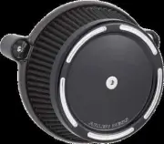AN Big Sucker Air Filter Kit w Cover Slot Black Harley Breakout 18