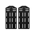 MALOUF King Bed Frame Headboard Bracket Modification Plate, Set of 2, Black
