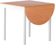 Artiss Dining Table 110cm Extendable Semi-Circle Tabletop Wooden Legs
