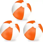 Whaline 3Pcs Inflatable Beach Ball 16'' Round Pool PVC Balls Cute Game Toys f...