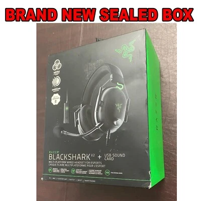 Razer BLACKSHARK V2 and USB SOUND CARD multi-Platform Headset For ESPORTS PC/MAC