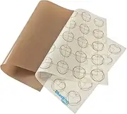 Baking Sheets | Silicone Macarons Baking Mat & PTFE Oven Liner 1 Pcs Each | Non Stick Baking Mats Dehydrator Sheets Pack of 2