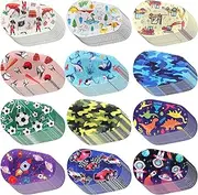 Panitay 120 Pcs Adhesive Eye Patches for Kids Boys, 12 Styles Eye Patches Cute Boys Toddler Eye Patch Bandages