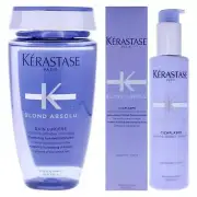 Kerastase Blond Absolu Kit by Kerastase for Unisex - 2 Pc Kit 8.5oz Blond Abs...