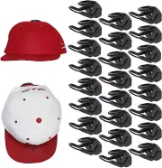 24 Pack Wall Adhesive Hat Holder Rack Display Hooks for Baseball Caps