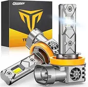 FAHREN 2025 Upgraded H11 Bulbs, 36000LM 900% [Latest & Brightest] True 1:1 Size Perfect Beam Pattern H9 H8 Fog Light Bulbs, 6500K Cool White, 70000Hrs Lifespan, Pack of 2