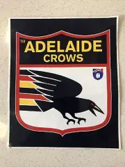 VINTAGE AFL ADELAIDE CROWS FOOTBALL CLUB LARGE STICKER UNUSED VFL