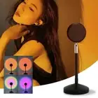 NNEDSZ UFO RGB Sunset Projection Lamp with 16 Colors and Remote Control - Black