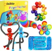 Sensory Toys For Autistic Children, 6PC Autism Fidget Toy Pack Calm Down Travel