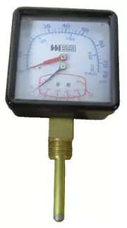 NEW! Weiss Boiler Gauge, MFR#CTP40L-L39-657 --1/2" THREADS