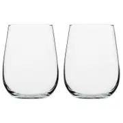 2x 6pc Porto Harvest Soda Lime Glass Stemless Wine Glasses Set 430ml Clear