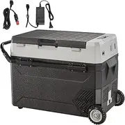 38L/53L Portable Car Refrigerator Freezer Electric Mini Fridge Ice Box With Wheels Compressor For Camping Outdoor Car(53L)