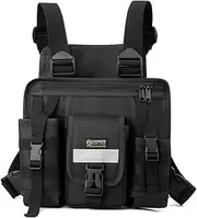TDYU Radio Chest Harness Chest Front Pack Pouch Holster Vest Rig for Baofeng Kenwood Arcshell Motorola Two Way Radio Walkie Talkie