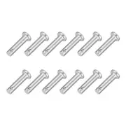 12Pcs 3/16" x 13/16" Single Hole Clevis Pins, 304 Stainless Steel Flat Head Pin