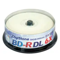 在飛比找Yahoo奇摩購物中心優惠-DigiStone 藍光 6X BD-R DL 50GB 光