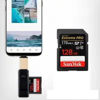 在飛比找蝦皮購物優惠-存儲卡相機 SD 卡 Extreme Pro 128gb S