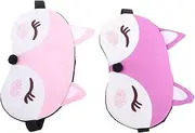 FOMIYES 2pcs Eye Mask Eye Masks for Sleep Sleep Mask Funny Eye Mask Eyeshades for Sleeping Cute Sleep Mask Sleeping Mask Sleep Masks Cute Satin