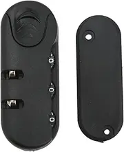 [JOROBURO] Luggage Locks, 3 Digits Luggage Lock Replacement Zinc Alloy Lock Catch Plastic Frosted Appearance Black Suitcase Password Security Lock ABS Material The Password Wheel for Travel Luggage