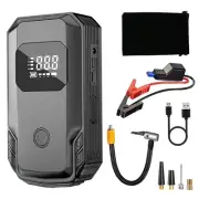 Portable Car Emergency Battery Starter Power Bank ABS Metal Multifunction 120W