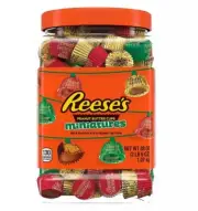 Reese's Milk Chocolate Peanut Butter Cups Miniatures Christmas Holiday 38 oz