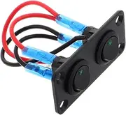 Luxshiny Rocker Switch for Car and Boat Modifications Gang Toggle Switch Panel for Off Road Lights and Equipment Control Easy Installation and Operation