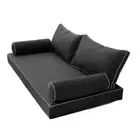 COVER ONLY STYLE 2 Mattress Pillow Daybed Porch Swing Contrast Trim Crib AD003