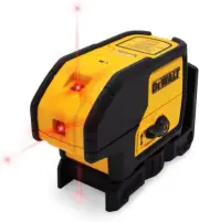 Line Laser, Self-Leveling, 3-Beam, Red (DW083K), Yellow