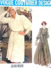 Vogue 1146 Jean Muir rare uncut 1970s sewing pattern size 14 blouson big sleeves