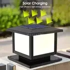 Waterproof Solar Post Cap Lamp LED Outdoor Deck Light Garden Fence Decor
