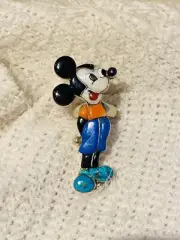 Native American Zuni Veronica Poblano Signed Disney Mickey Mouse Size 7.7 Ring