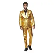 Metallic Disco 1980s Pants Outfits Suits Blazers Disco Men's Carnival Costume Christmas Carnival Mardi Gras Party / Evening Pride Parade Pride Month Adults' C