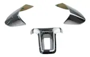 For VW Passat 3C B6 Cc Scirocco Aluminium Steering Wheel Cover Clip Chrome a Set (for: Volkswagen)