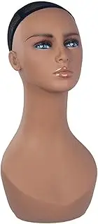 Garende Female Mannequin Head Wig Display Stand for Scarves Eyeglasses Wig Necklace