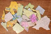 United States of America USA State Puzzle Pieces Scrapbook Junk Journal Crafts