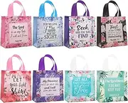 8Pcs Non-woven bag portable eco-friendly bag flower gift bag for Birthdays, Father's Day, Mother's Day, Holidays and More.