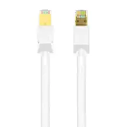 Cruxtec CAT8 40GbE SF/FTP Triple Shielding PoE Ethernet Cable - White 2m (RS8-02