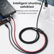 3 in 1 Mcdodo USB To Type-C /Micro-USB iPhone Charger Cable Multi Charging Cord