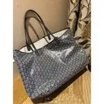 二手精品 GOYARD ST LOUIS GM TOTE 高雅德灰色 大號 購物袋 牛皮 托特包 優惠