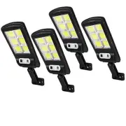 Led Solar Street Lights Outdoor, 4 Pack 120 Led Remote Control Solar Lights f...