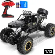 RC Cars 1:12 4WD Large Remote Control Monster Truck 2.4 Ghz Alloy for Kids