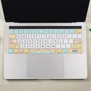 2021蘋果macbook電腦鍵盤膜air13筆記本pro16英寸touchbar超薄mac12保護卡通14創意可愛13.3貼膜m1全覆蓋15