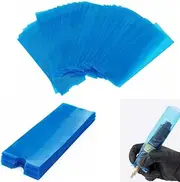 [KingWei] Machine Pen Covers, 200Pcs 1.8x4.7 Inch Size Disposable Machine Pen Bags Machine Pen Hand Grip Sleeves (Blue)