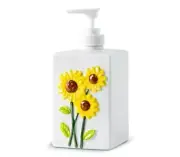 Sunflower Soap Dispenser Bathroom Soap Dispenser Ceramic Hand Soap Dispenser ...