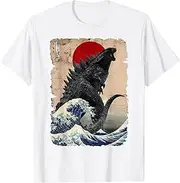 [JIAGANYI] Retro Vintage Japanese Art Legendary Rare Kaiju T-Shirt